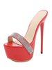 Mules sexy talon haut plateforme chaussures pole danse