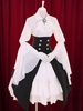 Multicolor Lolita Robe Classique boutons Manches Longues Déguisements Halloween