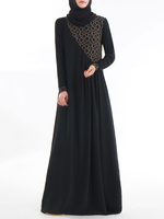 Muslim Kaftan Dress Femme Manches Longues Arabian Vêtements