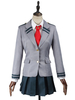 My Hero Academia Cosplay Costume Uniforme en tissu gris foncé Déguisements Halloween