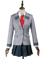 My Hero Academia Cosplay Costume Uniforme en tissu gris foncé Déguisements Halloween