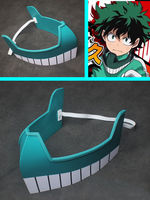 My Hero Academia Cosplay Izuku Midoriya Masque Gris Clair Accessoires Déguisements Halloween