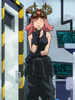 My Hero Academia Cosplay Mei Hatsume Costumes Noir Polyester Gilet Pantalon Gants Déguisements Halloween
