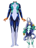 My Hero Academia Cosplay Nejire Hado Combinaison Lycra Spandex Blanc Costumes Déguisements Halloween