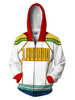 My Hero Academia Cosplay Sweat à capuche imprimé 3D Blanc My Hero Academia Déguisements Halloween