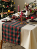 Nappe Costumes De Vacances Carreaux Polyester De Noël Vert