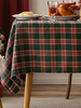 Nappe Costumes De Vacances Carreaux Polyester De Noël Vert