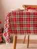 Nappe Costumes de vacances de Noël à carreaux blanche de Noël