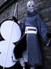 Naruto - Uchiha Obito Costume de Cosplay avec Cape Déguisements Halloween 2021