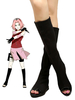 Naruto Sakura Haruno 2021 Chaussures cosplay noir Anime Ninja Bottes Déguisements Halloween