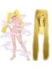 Naruto Shippuden Uzumaki Naruto Femme 80cm Anime Cosplay Blonde Double Queue Perruque Déguisements Halloween