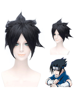 Naruto Uchiha Sasuke 2021 Déguisements Halloween cosplay perruque noire droite Déguisements Halloween