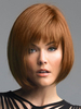 Naturelle perruque de cheveux humains marron foncée coupe Bob dégradé mode