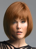 Naturelle perruque de cheveux humains marron foncée coupe Bob dégradé mode