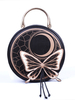 Navy Lolita Sac à main noir or PU Pochette papillon Lolita Accessoires
