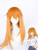 Ne jouez pas avec moi mademoiselle Nagatoro Maki Gamou perruques de Cosplay Orange fibre résistante à la chaleur longue perruques de Cosplay droites