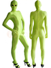Neon Jaune Combinaison Spandex Lycra Déguisements Halloween