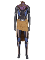 Noir brunâtre Cosplay Film Outfit Faux Cuir Panthère Noire Shuri Marvel Comics Cosplay Déguisements Halloween