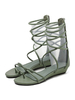 Noir Gladiator sandales plates Strappy Sandal bottes pour femmes