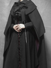 Noir Lolita Poncho Polyester Hiver Lolita Outwears