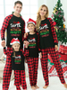 Noël Famille Pyjama Enfant Adulte Motif de Noël Top Pantalon 2 Pièces Cadeau Noël