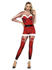 Noël Père Noël 3D Imprimer Stretchy Zentai Jumpsuit