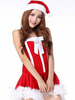 Noël Robe De Noël Soie En Velours Adultes Chapeau Rouge Déguisement