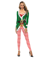 Noël Santa Clause Stretchy Zentai Jumpsuit