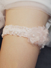 Nuptiale de mariage Jarretière rose tendre dentelle Perles mariage jarretières