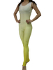 Ombre de spandex Zentai costume Lycra manches costume justaucorps pour femmes Déguisements Halloween
