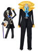One Piece - Costume de Cosplay de Brook Squelette Pirates Déguisements Halloween
