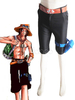 One Piece - Costume de Cosplay de Portgas·D Ace de Pirates Whitebread Poing de feu Déguisements Halloween