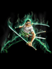 One Piece - Costume de Cosplay de Roronoa Zoro Pirates Déguisements Halloween