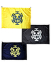 One Piece - Drapeau de Groupe de Pirate de Trafalgar D Water Law Cosplay Déguisements Halloween