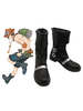One Piece Fire Fist Ace Portgas D Cosplay Boot Black PU Cuir Cosplay chaussures
