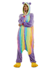 Onesie Kigurumi Carnaval Pyjama 2021 Arc En Ciel Panda Adulte En Flanelle Toilette Facile Combinaison Déguisements Halloween
