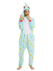 Onesie Kigurumi Carnaval Pyjamas Jumpsuit Zipper Jumpsuit avant Licorne pour adultes Déguisements Halloween