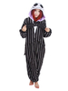 Onesie Kigurumi Carnaval Pyjamas Le Cauchemar Avant Noël Costumes de Jack Kigurumi Carnaval Déguisements Halloween