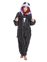 Onesie Kigurumi Carnaval Pyjamas Le Cauchemar Avant Noël Costumes de Jack Kigurumi Carnaval Déguisements Halloween