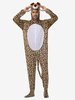 Onesie Kigurumi Pyjama Animal Adulte Léopard Polyester Combinaison Kigurumi Costumes