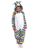 Onesie Pyjamas Kigurumi Enfants Cadeaux Noël Polyester Rayures Motif Âne Pyjama Costume