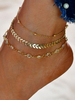 Or bracelet de cheville strass plage cheville femmes bijoux