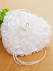 Oreillers de mariage strass rubans sweetheart anneau blanc oreiller porteur