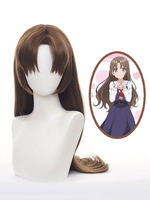 Osamake Romcom où lami denfance ne perdra pas Maria Momosaka Cosplay perruques marron longues droites perruques en Fiber résistante à la chaleur