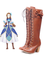 Otome GEMU Pas Hametsu Furagu Shika Nai Akuyaku Reijo Ni Tensei Shiteshimatta Katarina Claes Chaussures cosplay Déguisements Halloween