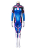 Overwatch D.Va Hana chanson Cosplay Costumes bleu Lycra Spandex combinaison Catsuits Zentai jeu Cosplay Costumes