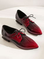 Oxfords Academic Ombre Toe Pointed Toe Chaussures décontractées pour femmes
