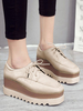 Oxfords élégants bout rond Synthétique cuir avant en dentelle Synthétique caoutchouc bout rond Oxfords chaussures