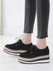 Oxfords élégants Casual Oxford à bout rond en cuir Synthétique Chaussures Oxford