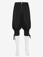 Pantalon Bloomer Vintage vert en Fiber de Polyester Style européen Costumes rétro pour hommes